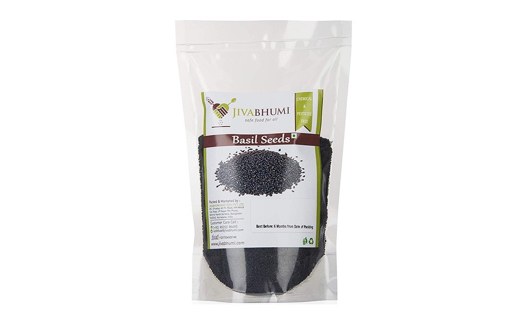 JivaBhumi Basil Seeds    Pack  500 grams